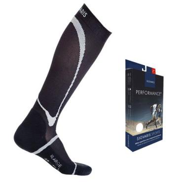 Imagem de Meia corrida performance esportiva 3/4 sigvaris, Preto, G3