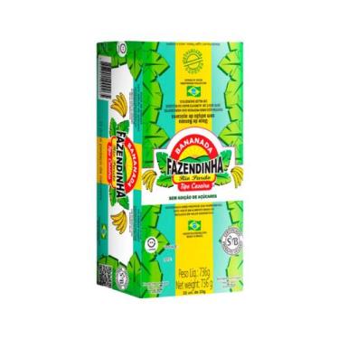 Imagem de Doce Bananinha Sem açúcar Com 32 Unidade de 23g Fazendinha