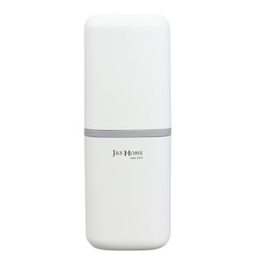 Imagem de Porta Escova De Dentes Viagem: Praticidade E Higiene Em Plástico Branco