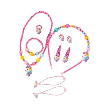 Imagem de Conjunto De Joias De Unicórnio Para Crianças, Colar, Pulseira, Anel E 