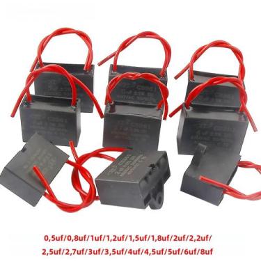 Imagem de CBB61 começando capacitores para o motor do fã, 450V C.A., 5 PCes, 0.5