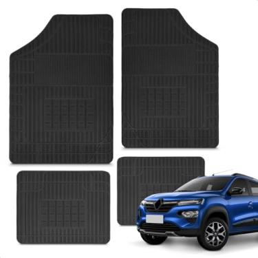 Imagem de Jogo Tapete 100% Borracha Kwid 2018 A 2026 Impermeável Antiderrapante Automotivo 4 Peças