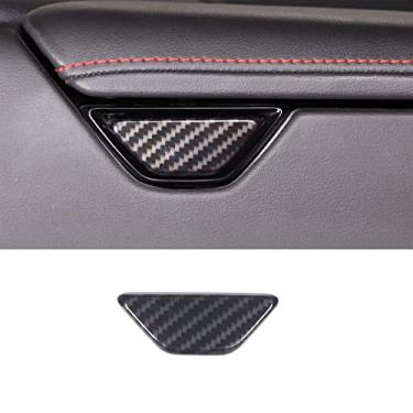 Imagem de TOYCIDFG Capa de moldura de botão de interruptor de caixa de braço para Chevrolet C8 Corvette 2020-2024 acessórios de decoração de carro (padrão de fibra de carbono)