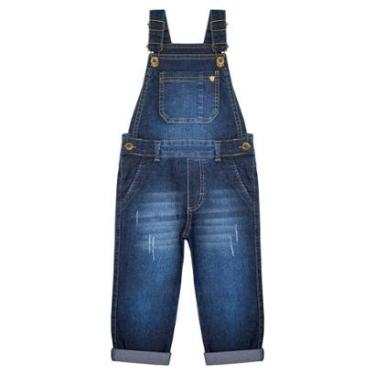 Imagem de Jardineira Infantil Look Jeans Calça Jeans - UNICA - 02-Masculino