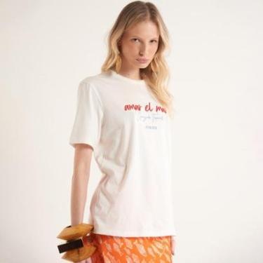 Imagem de Camiseta Colcci Amar Feminino-Feminino