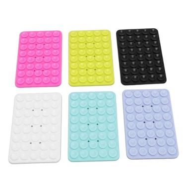 Imagem de Sonew 6 Pçs Sucção Caso de Telefone Montagem Segura Conexão Inovadora Versátil Suporte de Silicone para Espelhos Barracas de Chuveiro