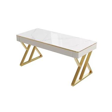 Imagem de KEG801302 Mesa de mesa de rock simples para quarto, mesa de PC pequena para uso doméstico, mesa de escritório, mesa de escritório simples, moderna (60 x 140 x 75 cm)