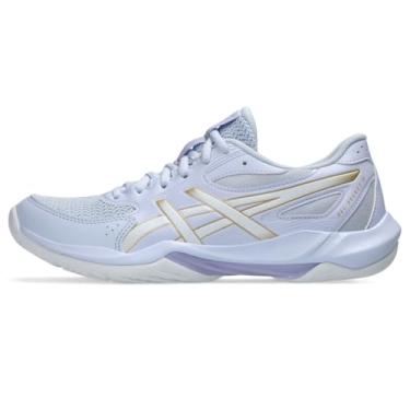 Imagem de ASICS Tênis feminino de vôlei Gel-Rocket 12, Azul desbotado/champanhe, 38