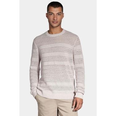 Imagem de Tricot Aramis Manga Longa Jacquard Jogo de Pontos Areia-Masculino