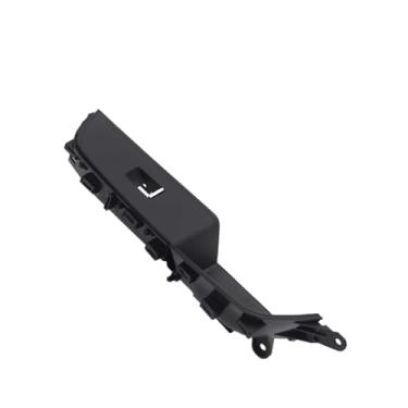 Imagem de Porta interior do carro puxar alça painel janela levantador interruptor capa guarnição Compatível com bmw série 6 2017-2022 51417466309(Front Right-Black)