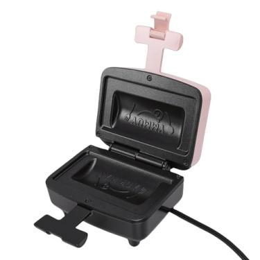 Imagem de ZJchao Mini Sanduicheira, Prensa Elétrica de Aquecimento Dupla Face Com Placa Antiaderente, Máquina Compacta de café manhã para Dormitórios e Apartamentos (Plugue UE 220V)