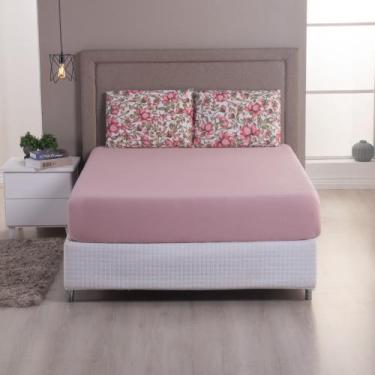 Imagem de Jogo de Lençol Solteiro Malha 100% Algodão c/ Elastico 02 Pçs Estampad