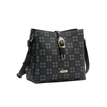 Imagem de Bolsa New Elemento Gráfico - Transversal - Preto - Chenson 3485297