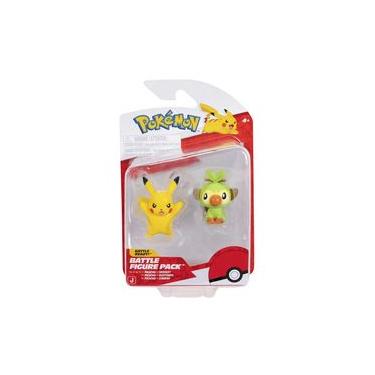 Imagem de 2 Bonecos De Batalha Pikachu + Grookey - Pokémon