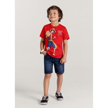 Imagem de Camiseta One Piece unissex Brandili Vermelho-Unissex