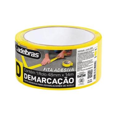 Imagem de Fita Demarcação De Solo Pratik 48mmx14m Amarelo