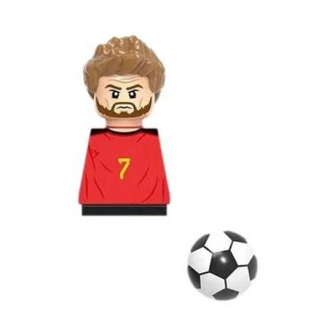 Imagem de Mini Blocos De Montar De Ação Messi Ronaldo Neymar Lewandowski - Brinq