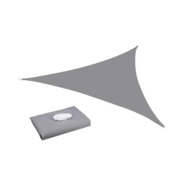 Imagem de Toldo De Sombra Cinza Impermeável Com Bloqueio De 95% UV Para Jardim, 