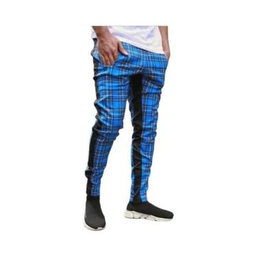 Imagem de Calças Jogger Skinny Pretas Masculinas, Roupas Casuais Para Esportes, 