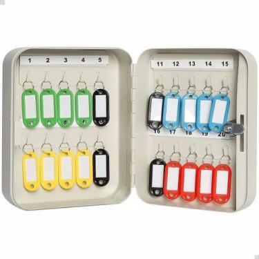 Imagem de Cofre Porta Chaves De Aço 20 Posições Com Fechadura - Lorben