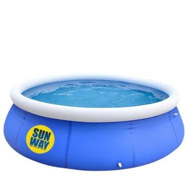 Imagem de Piscina Inflável Redonda Sun Way Elp01001 De 168cm X 51cm 1000l Azul