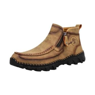 Imagem de Botas De Caminhada Masculinas plus Size De Cano Alto Antiderrapantes P