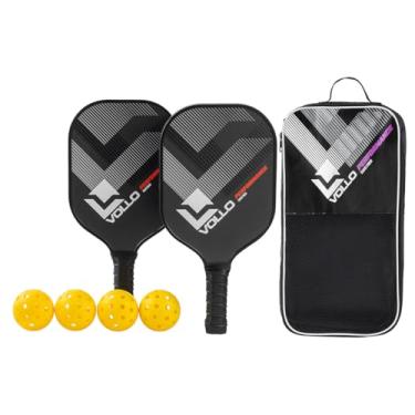 Imagem de Kit Pickleball Performance 2 Raquetes 4 Bolas e Bolsa Vollo