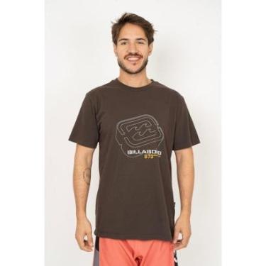 Imagem de Camiseta Billabong M/C Spec 73 I Marrom Escuro-MARROM ESCURO-G-Masculino