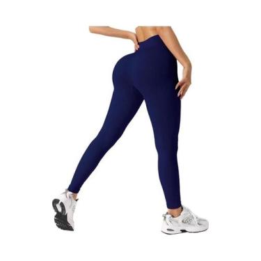 Imagem de Calças De Yoga Sem Costura Para Mulheres, Leggings Esportivas Com Cont