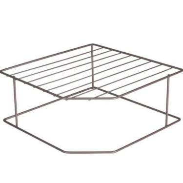 Imagem de Organizador Pratos Louças para Pia Horizontal 2 Niveis Metalizado Lava