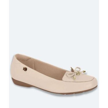 Imagem de Sapatilha Feminina Bico Redondo Laço Modare Bege-19009, Bege, 38