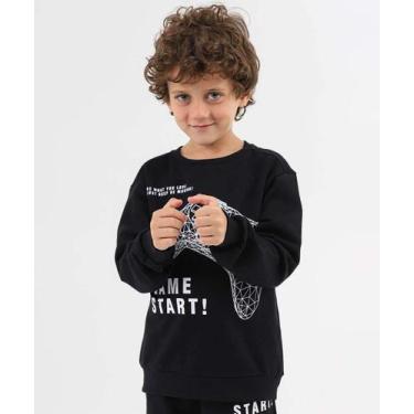 Imagem de Casaco Infantil Moletom Flanelado Game Marisa Tam 4 a -48155 - MR, 6, 