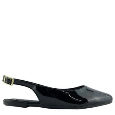 Imagem de Sapato Moleca Feminino Verniz Preto Fivela 5444330-Feminino