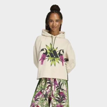 Imagem de Moletom Adidas Farm Casual Feminino, Bege, M