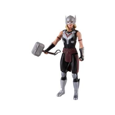 Imagem de Boneco marvel avangers mighty thor -thor amor e trovão - Hasbro, Color