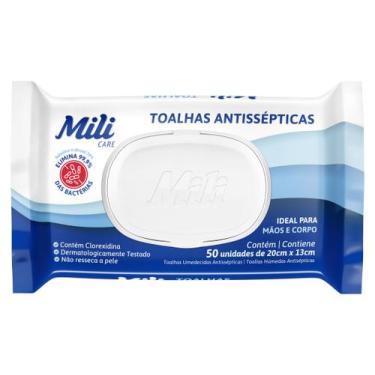 Imagem de Toalhas umedecidas antissepticas 50 und - Mili SA