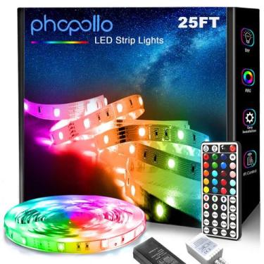 Imagem de Lâmpadas de LED phopollo 5050 25 pés com controle remoto