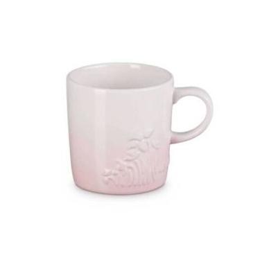 Imagem de CANECA LE CREUSET JARDIN 350ML EM CERAMICA COM RELEVO SHELL PINK 80042357770003