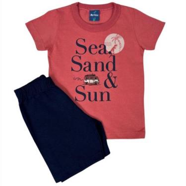 Imagem de Conjunto Infantil Menino Verão- Rei Rex, 01, Rosa