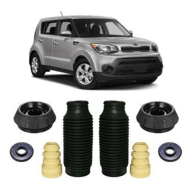 Imagem de Par Kit Coxim Amortecedor Dianteiro Kia Soul 2017 2018 2019 - QualyKit