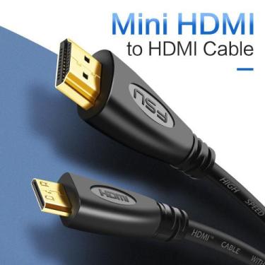 Imagem de Cabo Mini HDMI x HDMI Versão 1.4 3D 4K - FSU, 1,5 metros