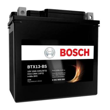 Imagem de Bateria Kawasaki Vulcan Vn800 12v Bosch Btx13-bs (ytx14-bs)