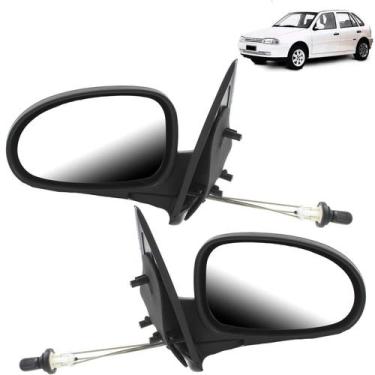 Imagem de PAR Retrovisor Gol Parati G2 1995 1996 1997 1998 4 Portas Com Controle