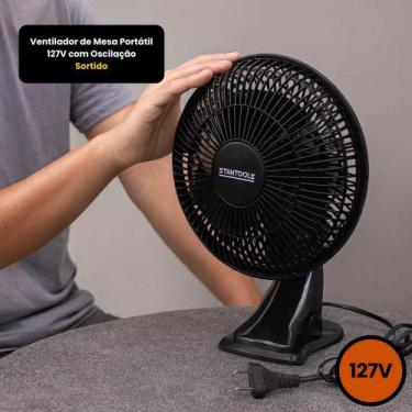 Imagem de Ventilador de Mesa Portátil 127V com Oscilação - Sortido - STARTOOLS