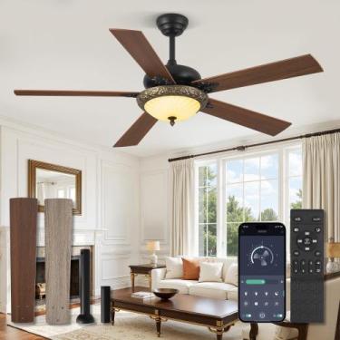 Imagem de Ventilador de Teto Fanbulous 56" com Luz LED Regulável e Controle Remo