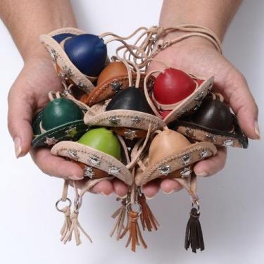 Imagem de Chaveiro Chapéu Couro Retrovisor Nordestino Lampião Vaqueiro Decoração