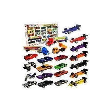 Imagem de Brinquedo Carrinhos Coleção Metal+plástico Kit 25 Pçs Sort. - Mundo