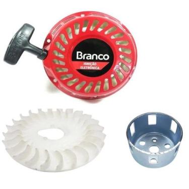 Imagem de Partida Retratil + Copo Do Volante + Ventoinha - Motor 5,5hp - BRANCO