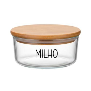 Imagem de Pote Hermético Redondo Vidro (630 ml) Milho - Casa Vitá, Milho