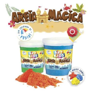 Imagem de Areia Magica Art Kids 200gr - Acrilex Experiência Sensorial